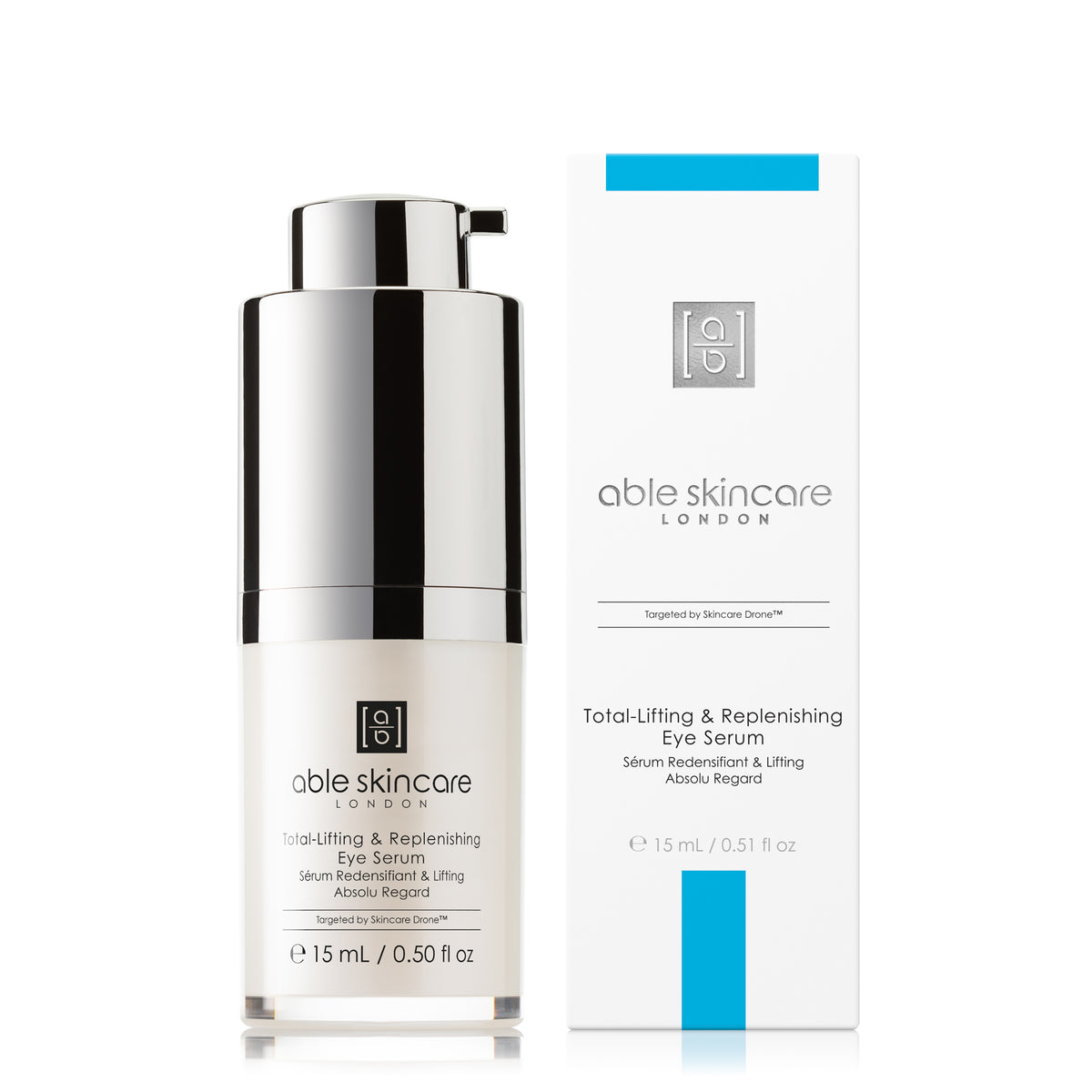 Total-Lifting &amp; Replenishing Eye Serum with carton on a white background