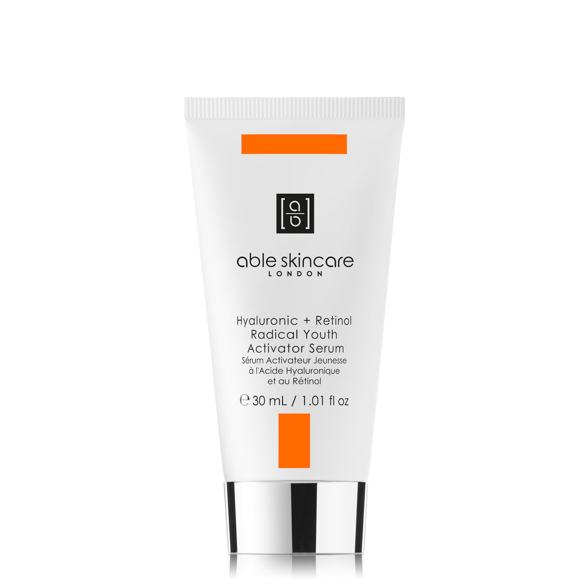 Hyaluronic + Retinol Radical Youth Activator Serum on a white background