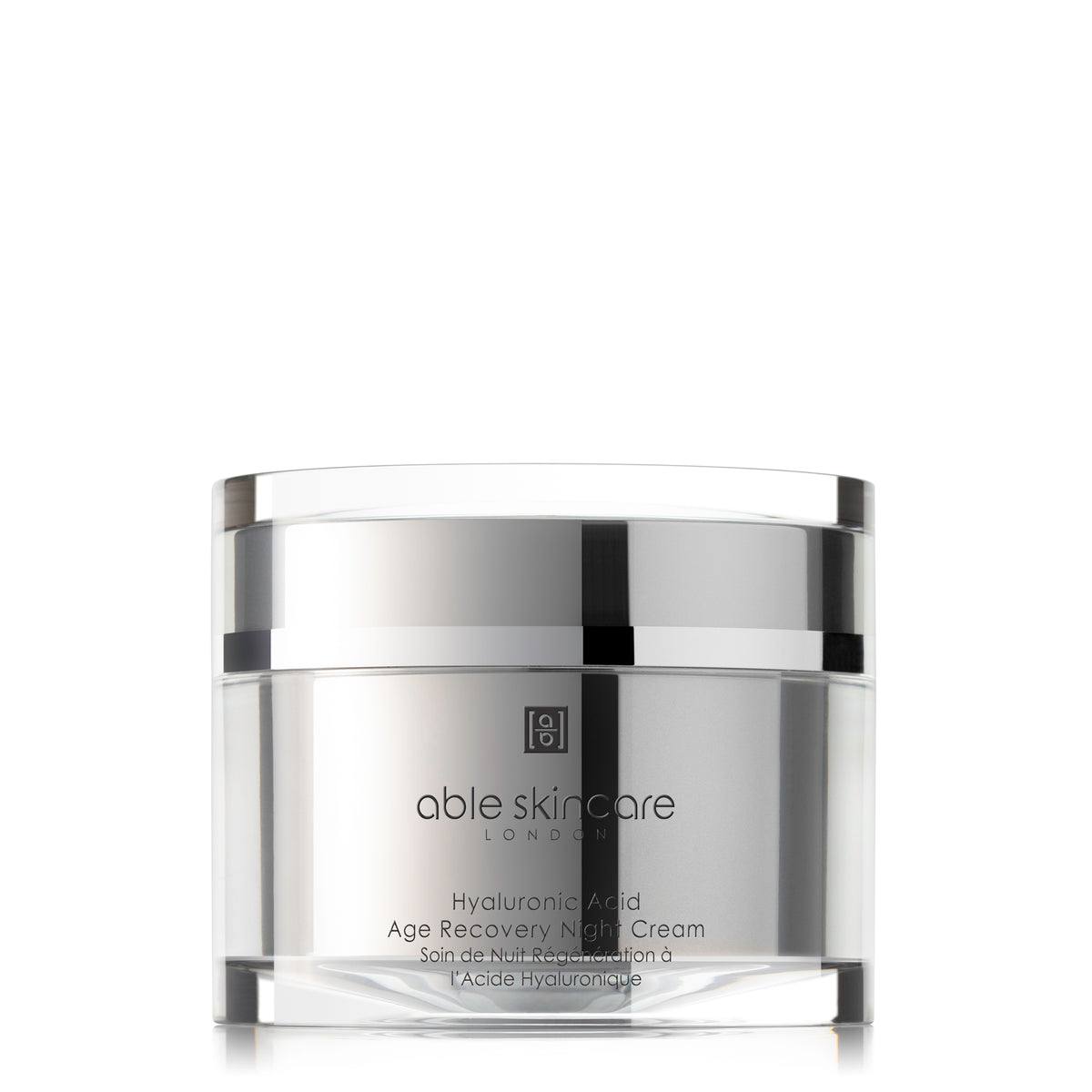 Hyaluronic Acid Age Recovery Night Cream on a white background