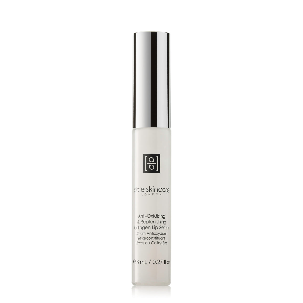 Antioxidising and Replenishing Collagen Lip Serum on a white background