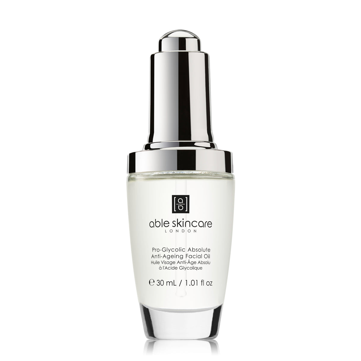 Pro-Glycolic Absolute Anti-Ageing Facial Oil on a white background