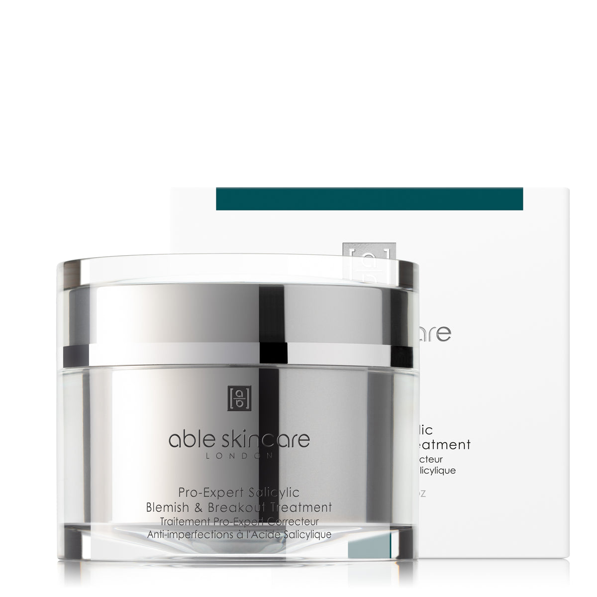 Pro-Expert Salicylic Blemish & Breakout Treatment with carton on a white background