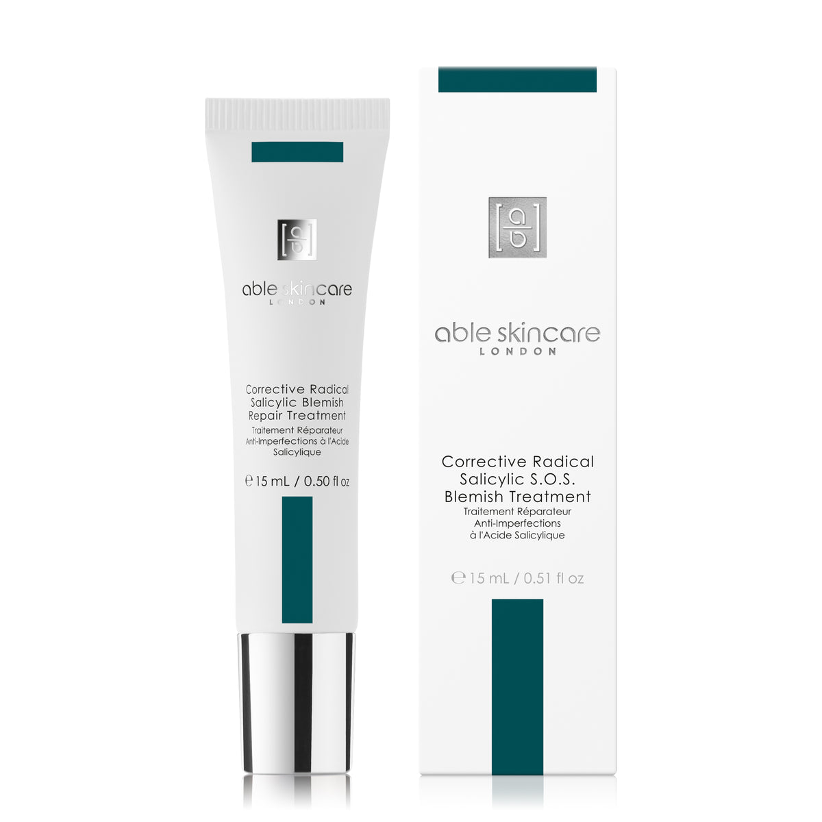 Corrective Radical Salicylic S.O.S. Blemish Treatment with carton on a white background