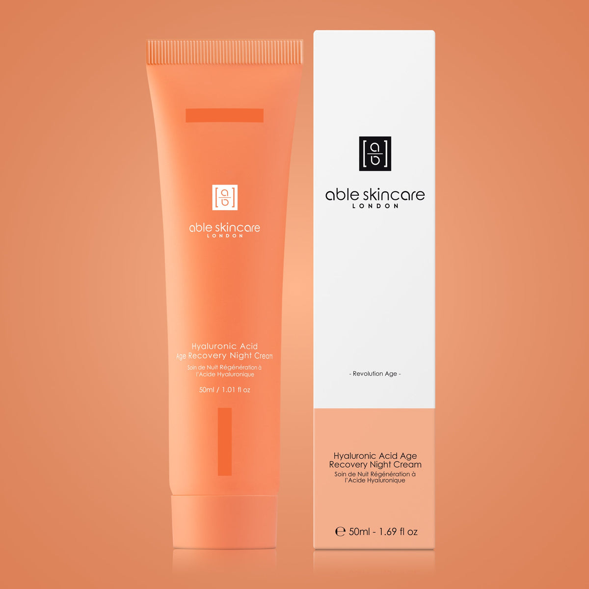 Hyaluronic Acid Age Recovery Night Cream with carton
